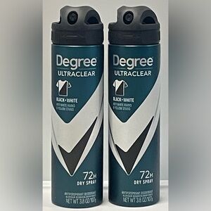 Degree Men UltraClear Black+White Antiperspirant/ Deodorant Spray (Pack of 2)